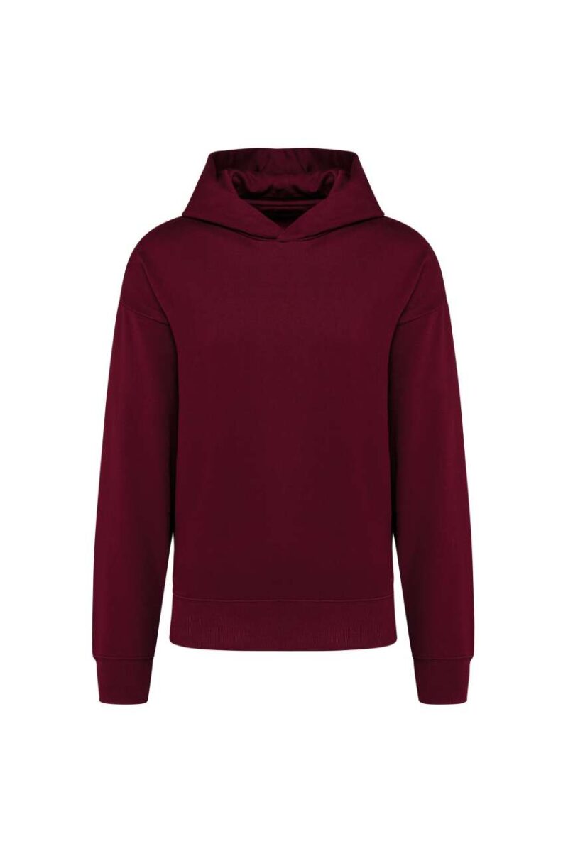 Kariban UNISEX OVERSIZED FLEECE HOODIE - Κρασί