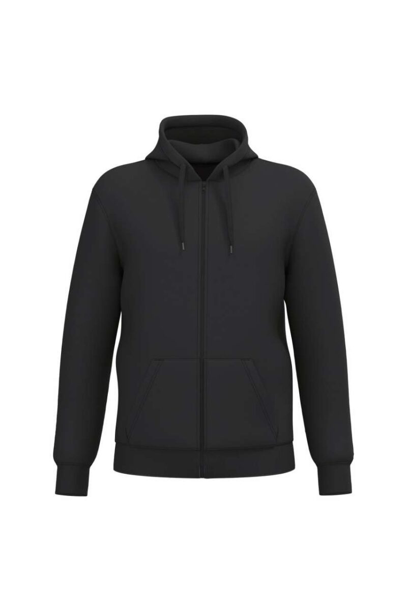 ka4042-black-a1 Kariban UNISEX FULL ZIP HOODIE - Μαύρο