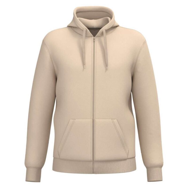 Kariban UNISEX FULL ZIP HOODIE - Ανοιχτό άμμου