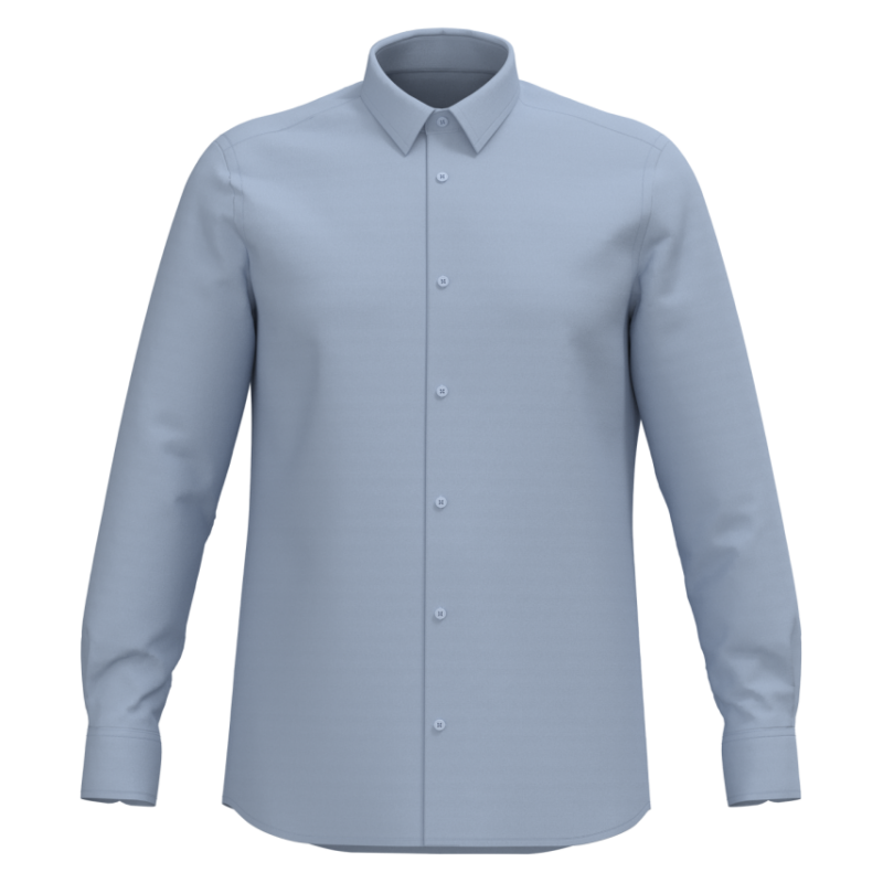 ka595-oxford_blue-a1 Kariban MEN LONG-SLEEVED EASY CARE SHIRT WITHOUT POCKET - Μπλε της Οξφόρδης