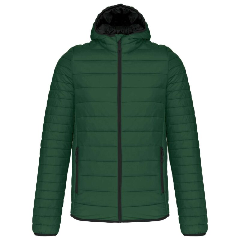 ka6110-forest_green-a1 Kariban Ανδρικό LIGHTWEIGHT HOODED PADDED JACKET - Πράσινο του δάσους