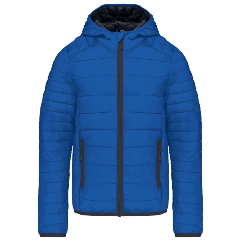 ka6112-light_royal_blue-a1 Kariban KIDS' LIGHTWEIGHT HOODED PADDED JACKET - ανοιχτό βασιλικό μπλε