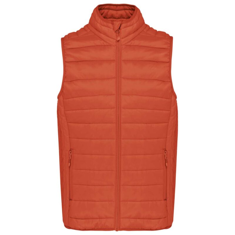 ka6114-burnt_ochre-a1 Kariban LADIES' LIGHTWEIGHT SLEEVELESS FAKE DOWN JACKET - Burnt Ochre