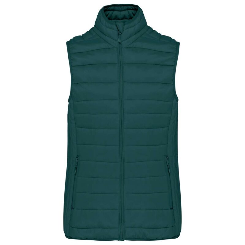 ka6114-mineral_green-a1 Kariban LADIES' LIGHTWEIGHT SLEEVELESS FAKE DOWN JACKET - Mineral Green