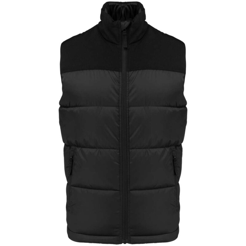 ka6162-black-a1 Kariban UNISEX BI-TONE PADDED BODYWARMER - Μαύρο