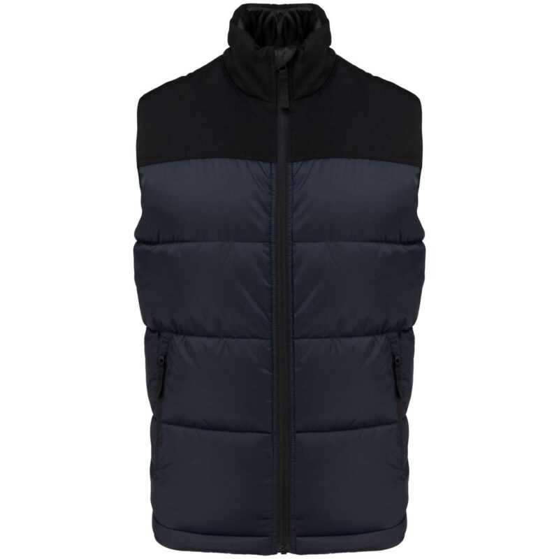 ka6162-navy_black-a1 Kariban UNISEX BI-TONE PADDED BODYWARMER - Σκούρο μπλε/Μαύρο
