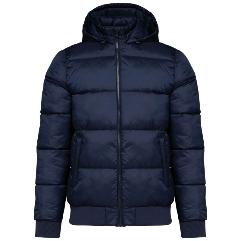 ka6166-navy-a1 Kariban UNISEX RECYCLED RIPSTOP JACKET WITH HOOD - Μπλε μαρίν