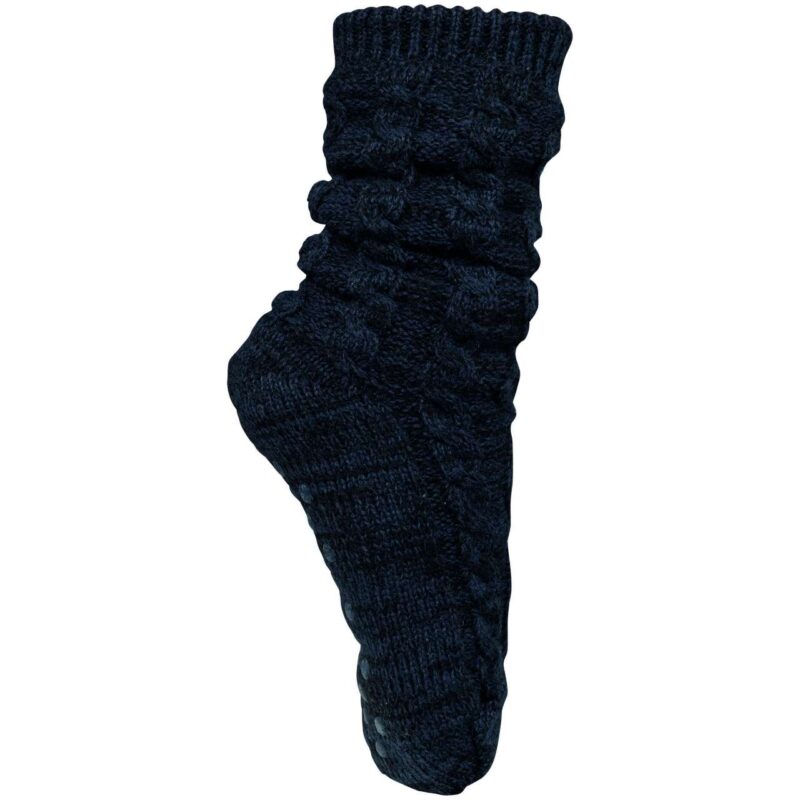 Kariban SHERPA-LINED LOUNGE SOCKS - Night Navy Melange