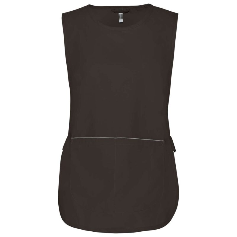ka822-chocolate-a1 Kariban TUNIC LADIES - Σοκολατί
