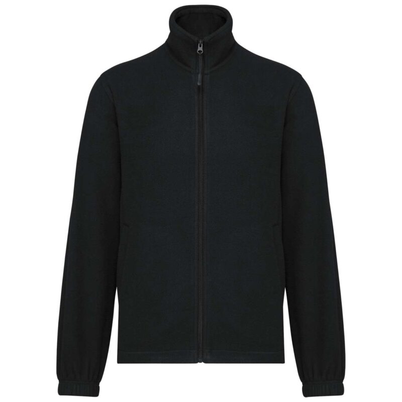 Kariban JACKET UNISEX MICROFLEECE ELASTICATED - Μαύρο