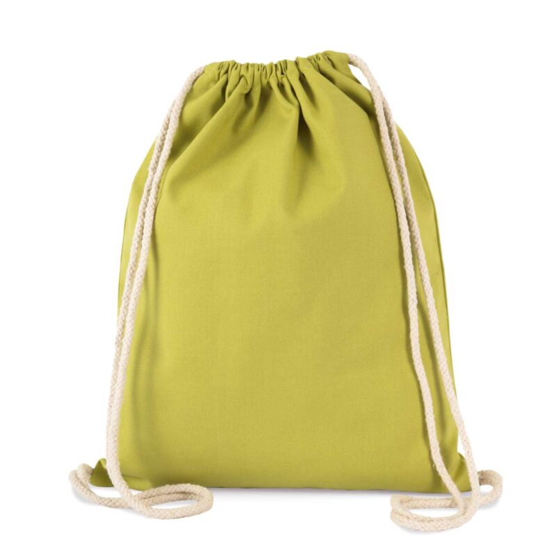 ki0154-burnt_lime-a1 Kimood DRAWSTRING BAG WITH THICK STRAPS - Καμένο Λάιμ