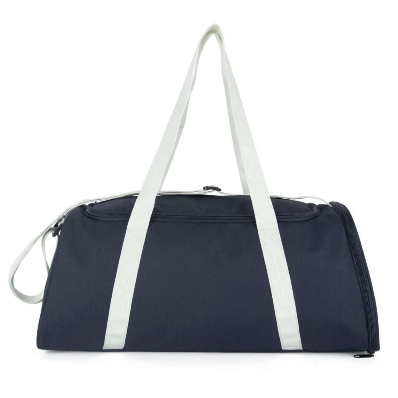 ki0658-navyoff_white-a1 Kimood SPORTS BAG WITH SHOES HOLDER COMPARTMENT - Navy/Off White