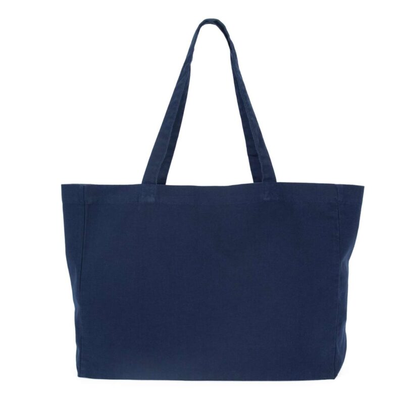 ki3212-washed_navy-a1 Kimood LARGE «EVERGREEN» SHOPPER - Washed Navy