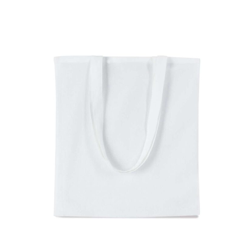 ki3223-white-a2 Kimood TOTE BAG WITH LONG HANDLE - Λευκό
