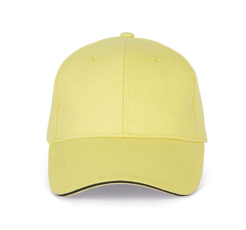 kp011-lemon_yellowdark_grey-a1 K-UP ORLANDO - 6 PANELS CAP - Lemon Yellow/Dark Grey