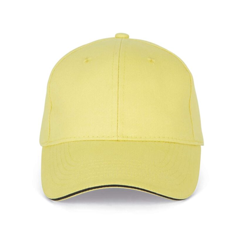 kp011-lemon_yellowdark_grey-a1 K-UP ORLANDO - 6 PANELS CAP - Lemon Yellow/Dark Grey
