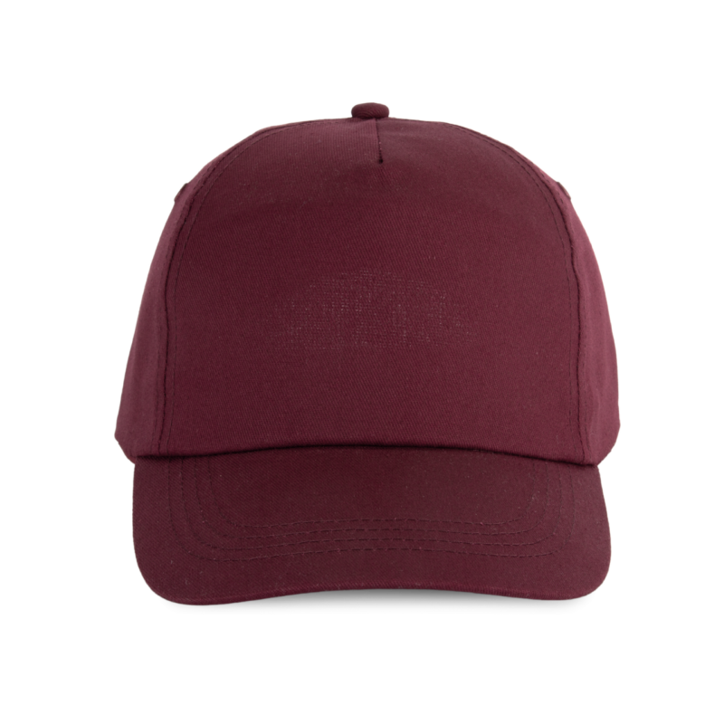 kp034-burgundy-a1 K-UP FIRST - 5 PANELS CAP - μπορντό