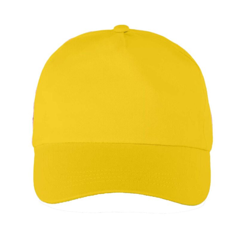 kp088-bright-yellow-a1 K-UP 5 PANELS CAP - Bright Yellow