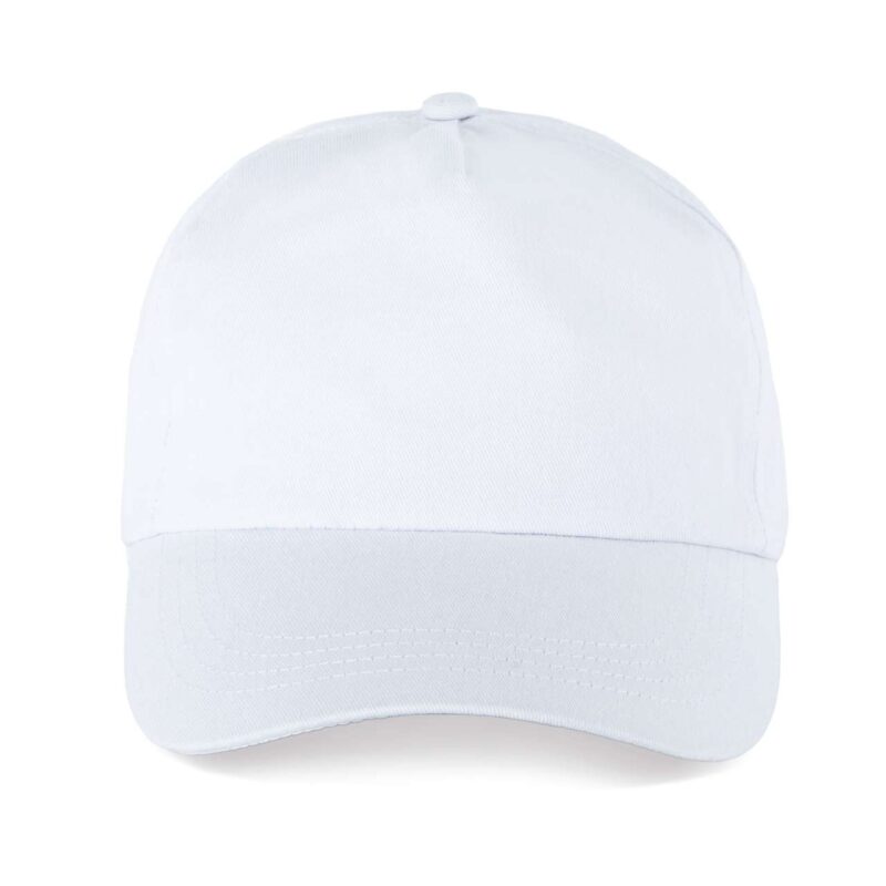 kp088-white-a1 K-UP 5 PANELS CAP - Λευκό