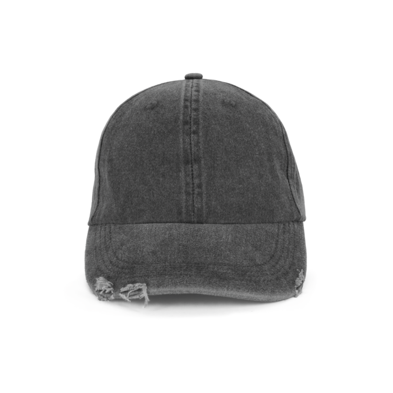 K-UP DESTROYED WASHED CAP - Washed Black