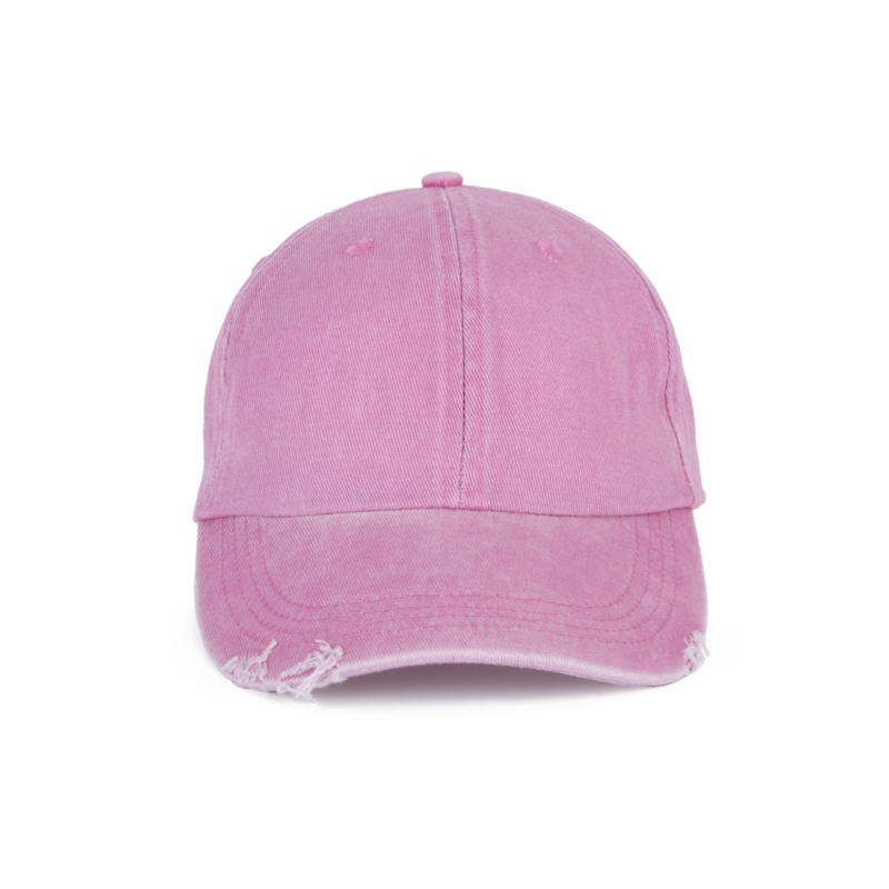 K-UP DESTROYED WASHED CAP - Washed Dark Pink