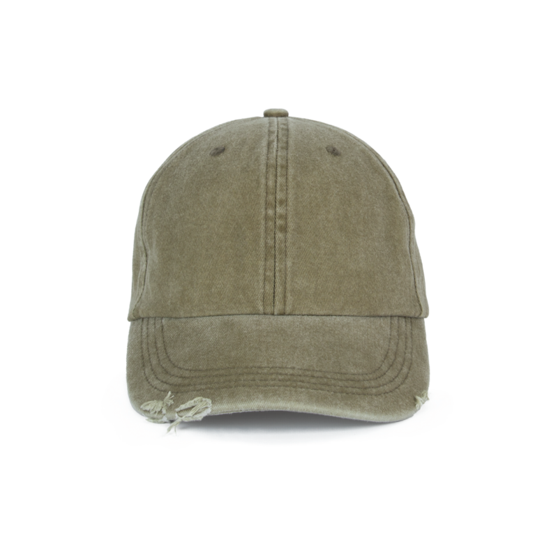 K-UP DESTROYED WASHED CAP - Washed Ivy Green