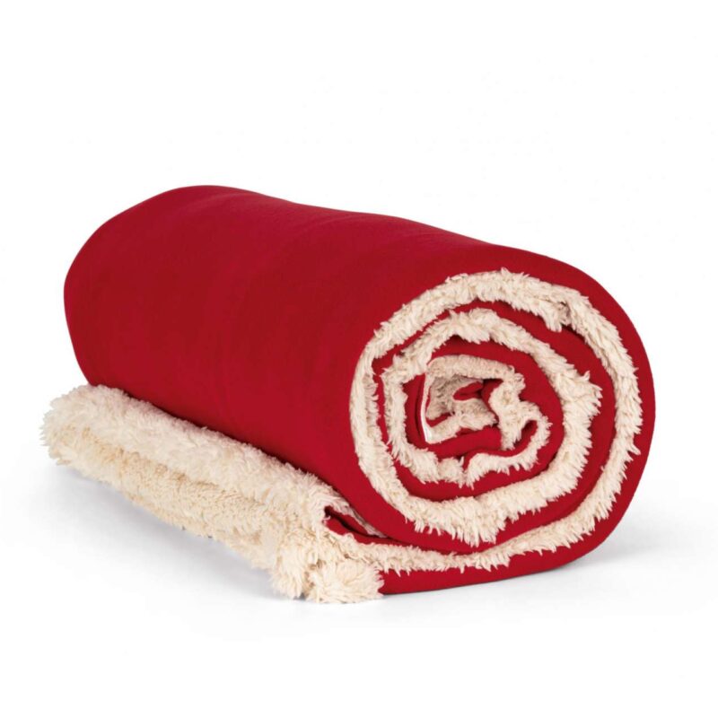 kp431-cherry_red-a1 K-UP SHERPA BLANKET - Κόκκινο Κεράσι