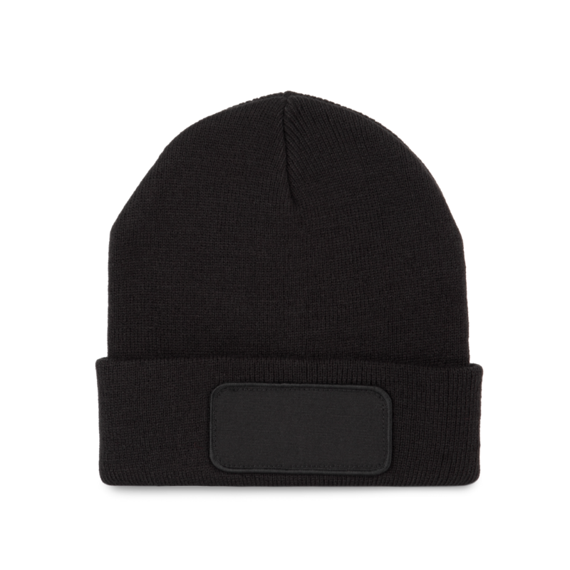 K-UP BEANIE WITH PATCH - Μαύρο