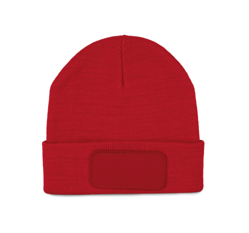 K-UP BEANIE WITH PATCH - Κόκκινο