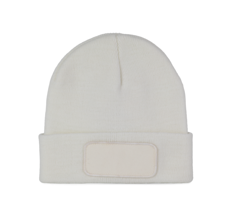 K-UP BEANIE WITH PATCH - Λευκό