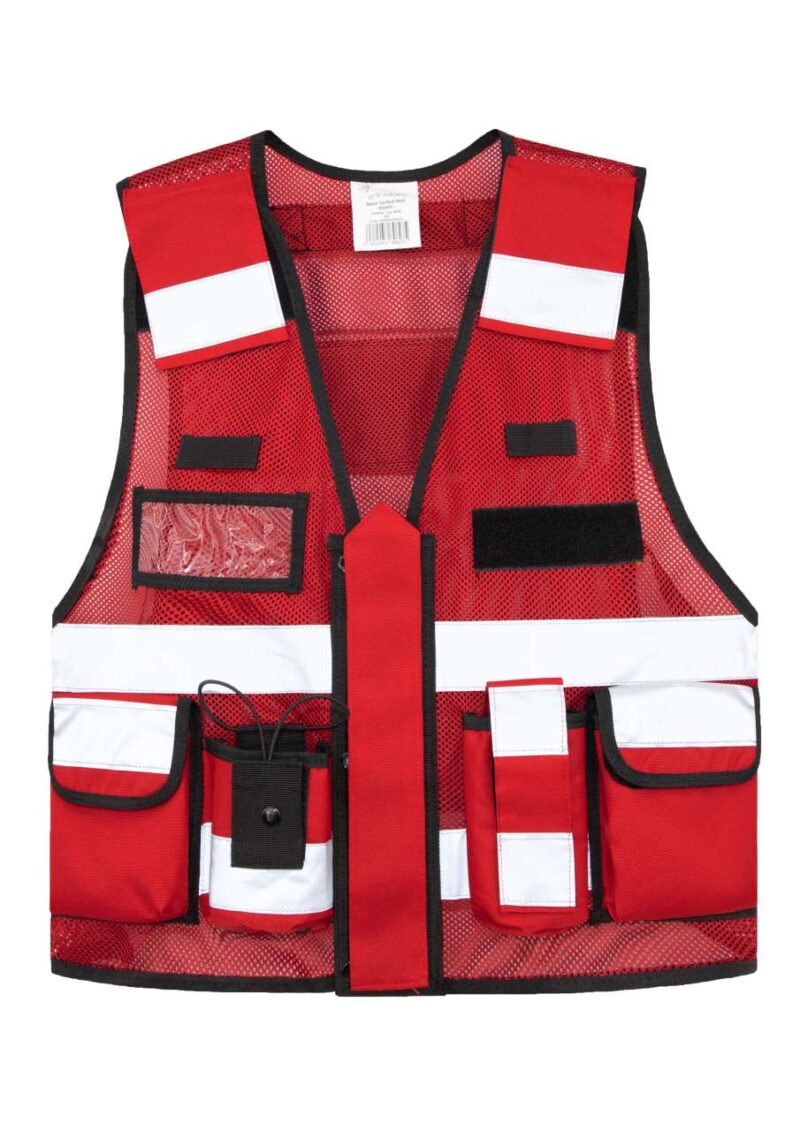kxmtac-red-a1 Korntex MESH TACTICAL VEST "SPARTA" - Κόκκινο