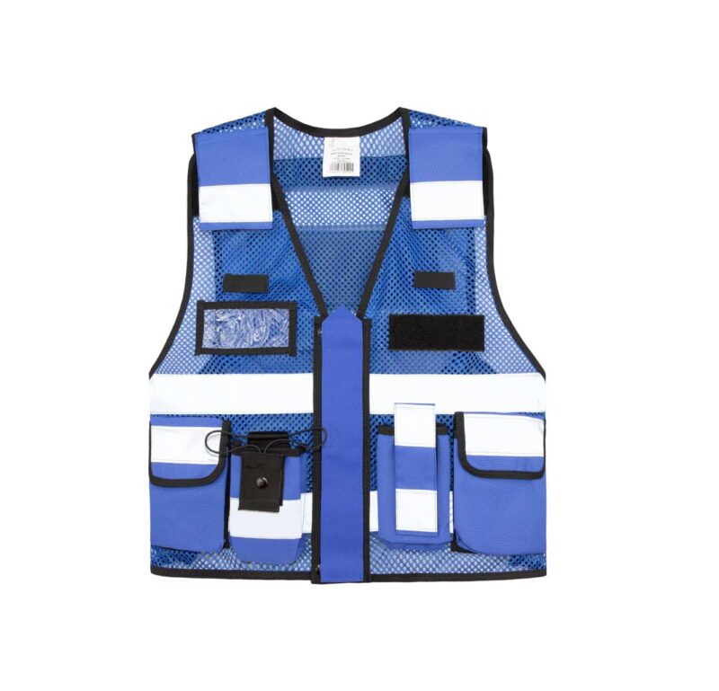 kxmtac-royal_blue-a1 Korntex MESH TACTICAL VEST "SPARTA" - Βασιλικό μπλε
