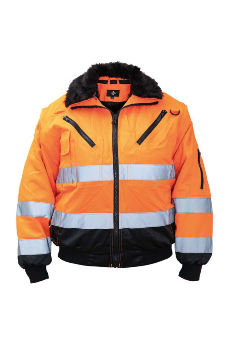 kxpj-orange-a1 Korntex 4-σε-1 JACKET PILOT IN-1 - πορτοκαλί