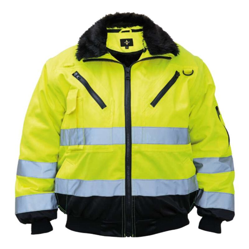 Korntex 4-σε-1 JACKET PILOT IN-1 - Hi-Vis Yellow/Navy