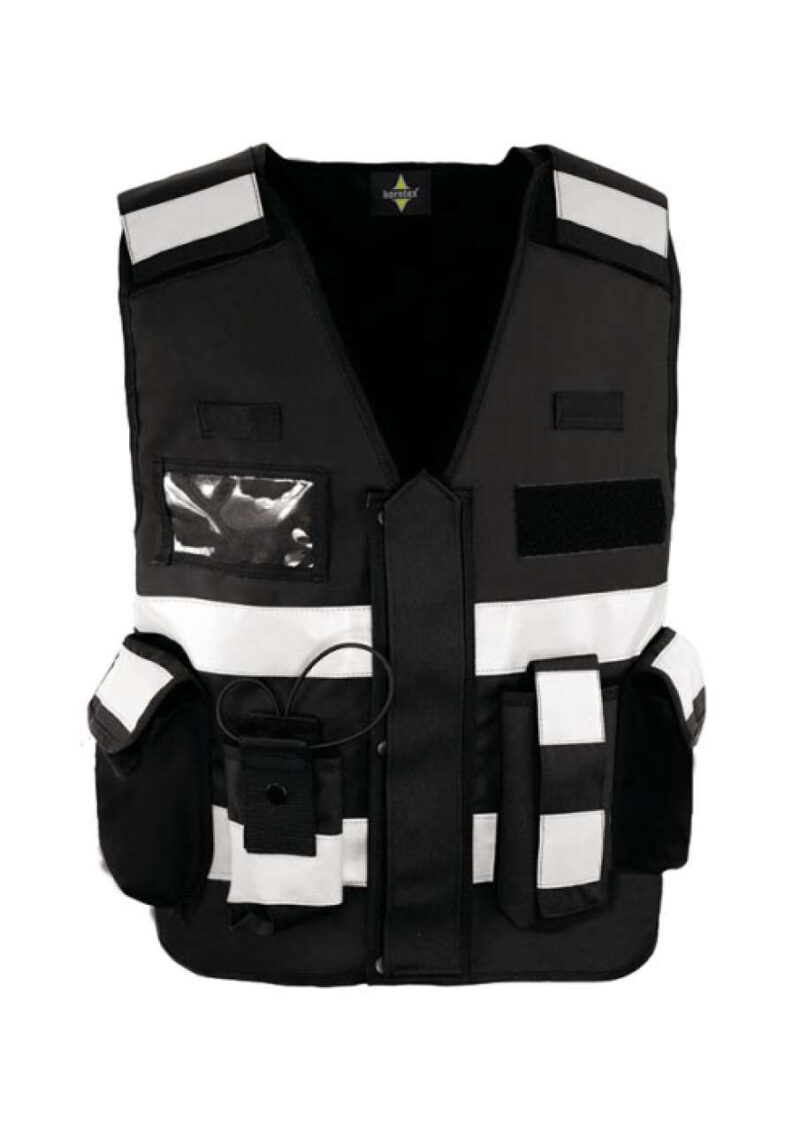 kxtac-black-a1 Korntex TACTICAL SAFETY VEST "BONN" - Μαύρο