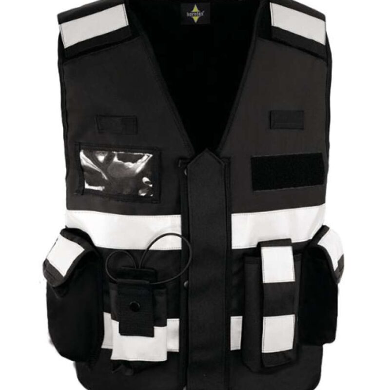 Korntex TACTICAL SAFETY VEST "BONN" - Μαύρο
