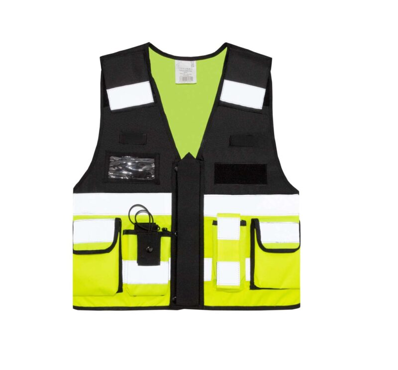 Korntex TACTICAL SAFETY VEST "BONN" - Hi-Vis Yellow/Black