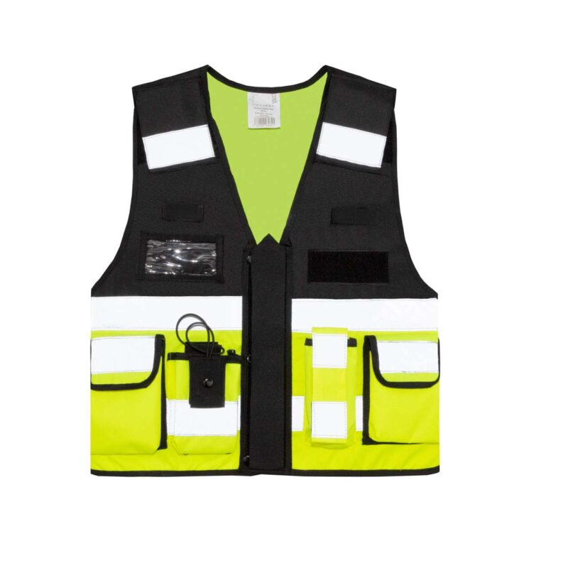 Korntex TACTICAL SAFETY VEST "BONN" - Hi-Vis Yellow/Black