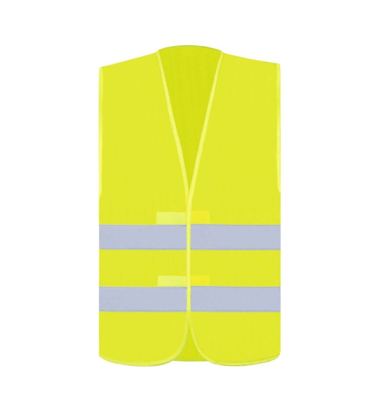 kxx217-yellow-a2 Korntex BASIC SAFETY PRINT VELCRO FOR "KARLSRUHE" - 2 VEST - Κίτρινο