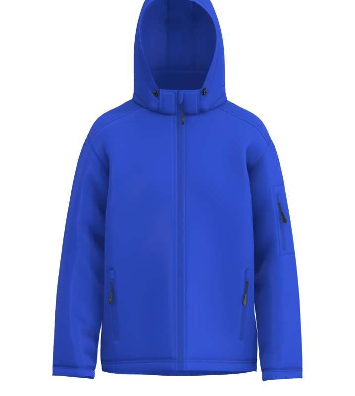 le820-royal-a1 Legend Classics Ανδρικό SOFTSHELL’S JACKET 3-LAYER HOODED DETACHABLE - βασιλικό μπλε