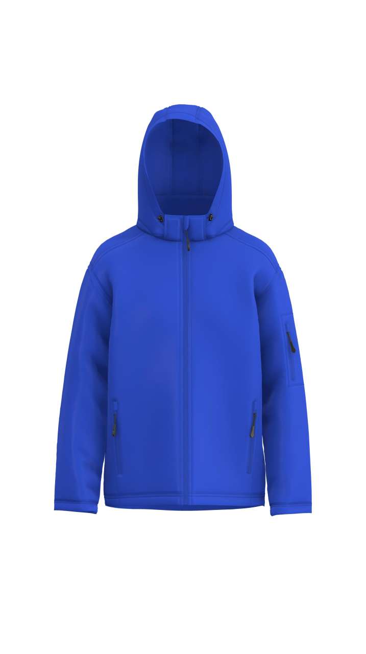 le820-royal-a1 Legend Classics Ανδρικό SOFTSHELL’S JACKET 3-LAYER HOODED DETACHABLE - βασιλικό μπλε