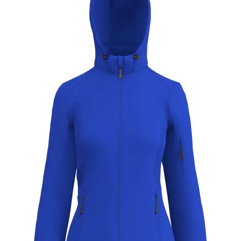 le821-royal-a1 Legend Classics WOMEN'S 3-LAYER DETACHABLE HOODED SOFTSHELL JACKET - βασιλικό μπλε