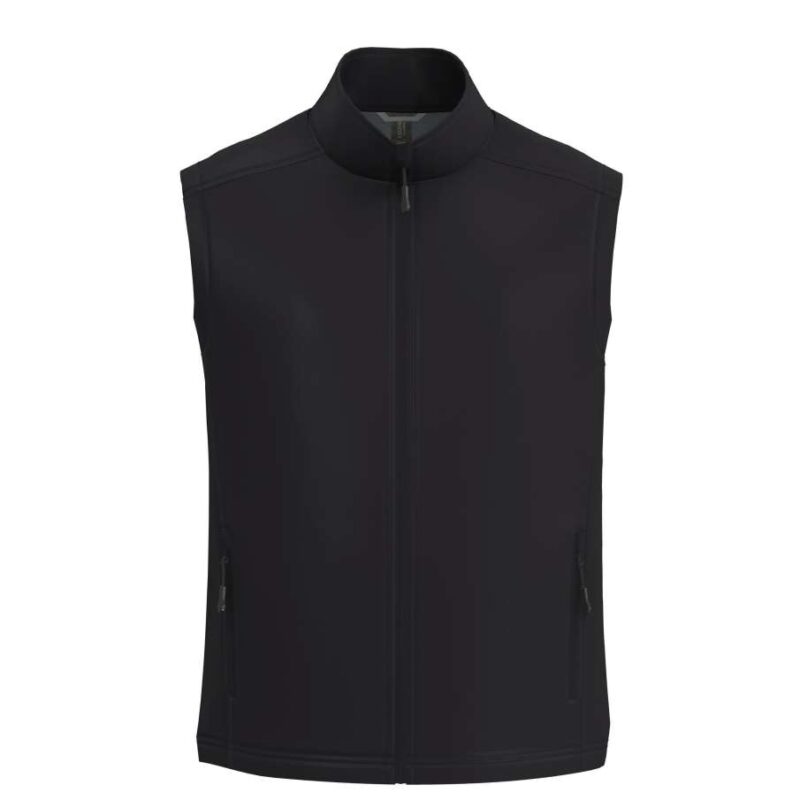 le840-black-a1 Legend Classics ΑΝΔΡΙΚΟ 3-LAYER SOFTSHELL BODYWARMER - Μαύρο