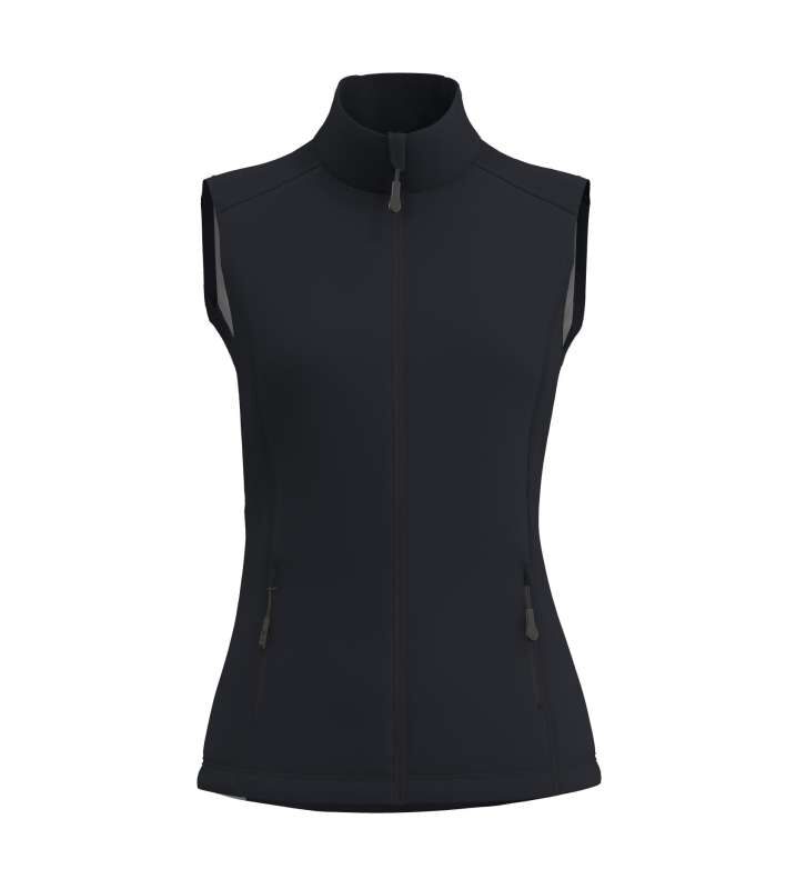 le841-black-a1 Legend Classics Γυναικείο 3-LAYER SOFTSHELL BODYWARMER - Μαύρο