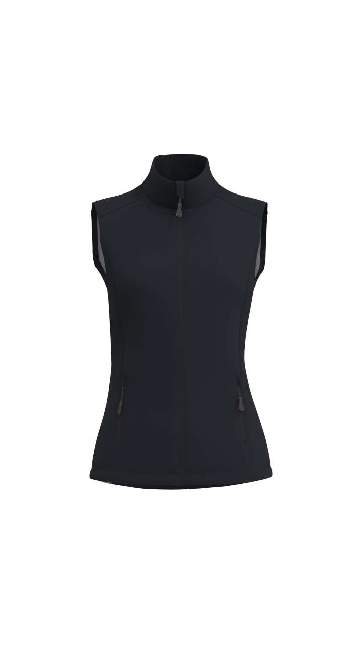 le841-black-a1 Legend Classics Γυναικείο 3-LAYER SOFTSHELL BODYWARMER - Μαύρο