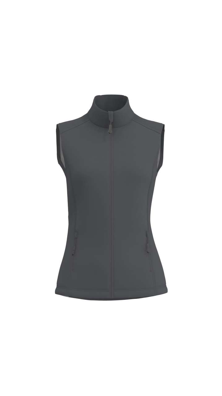 le841-charcoal-a1 Legend Classics Γυναικείο 3-LAYER SOFTSHELL BODYWARMER - Ανθρακί