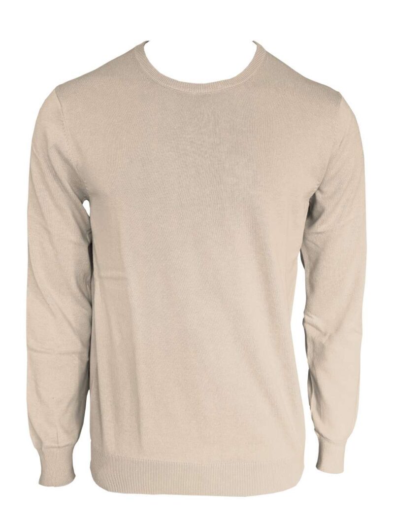le900-sand-a1 Legend Classics SOL'S PULLOVER CREW NECK FINE GAUGE MEN COTTON - άμμου