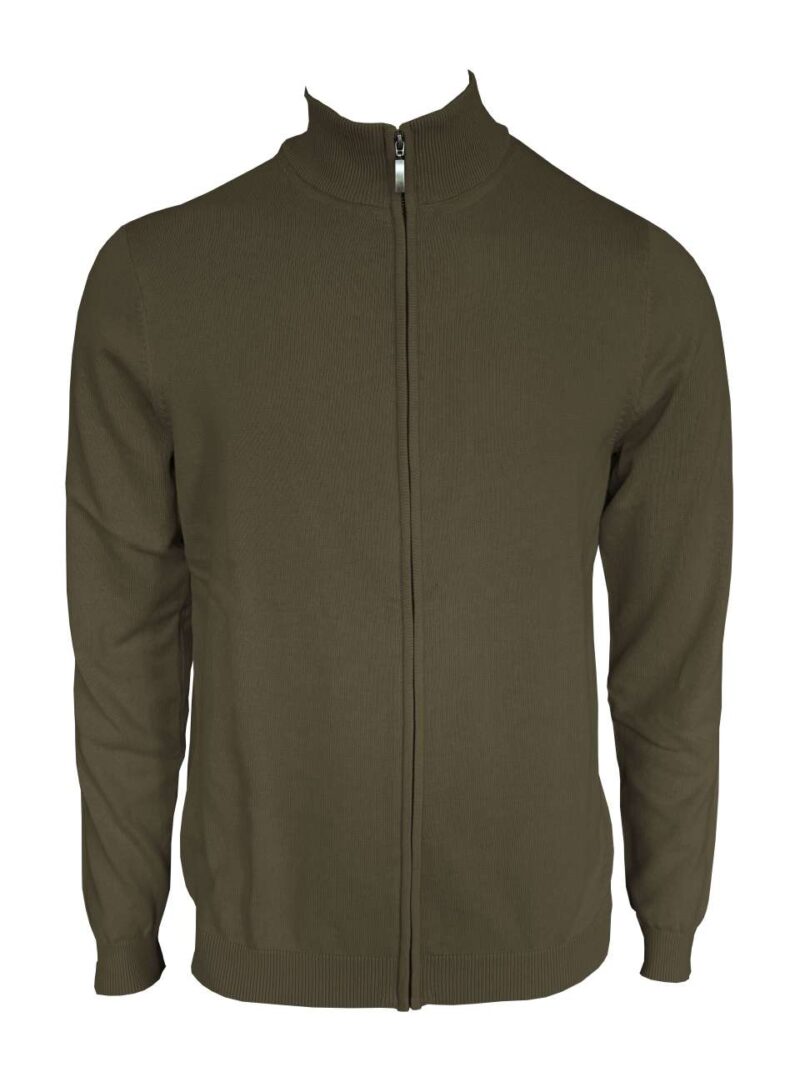 Legend Classics SOL'S MEN CARDIGAN FULL ZIP FINE GAUGE - Σκούρο Χακί