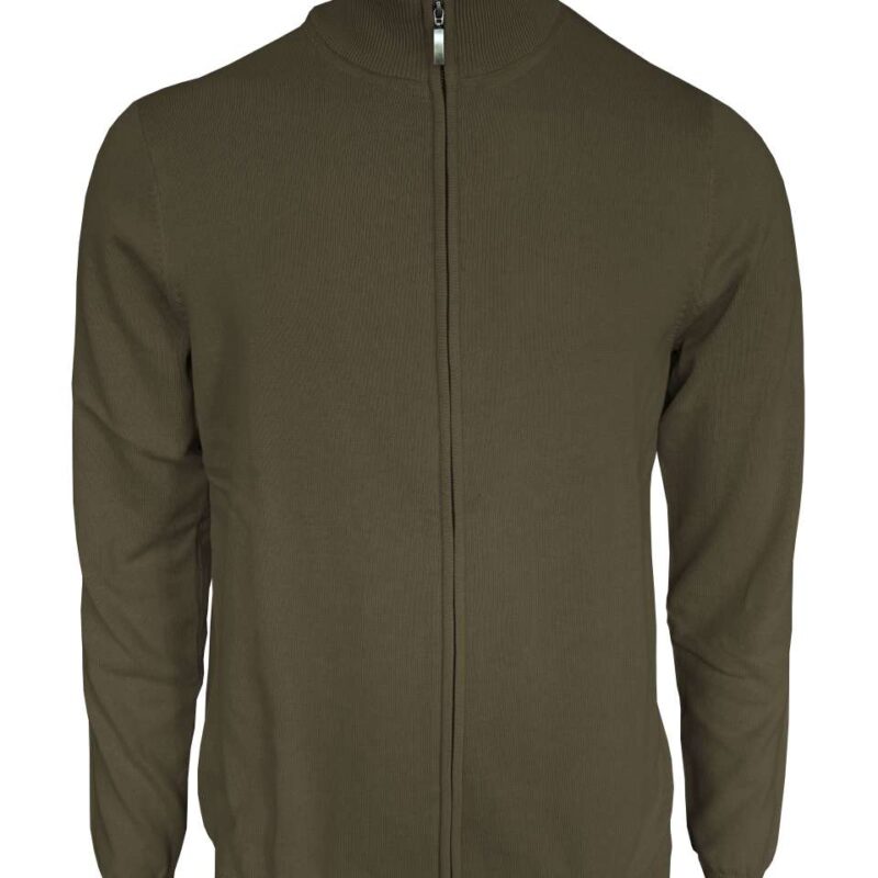 le970-dark_khaki-a1 Legend Classics SOL'S MEN CARDIGAN FULL ZIP FINE GAUGE - Σκούρο Χακί