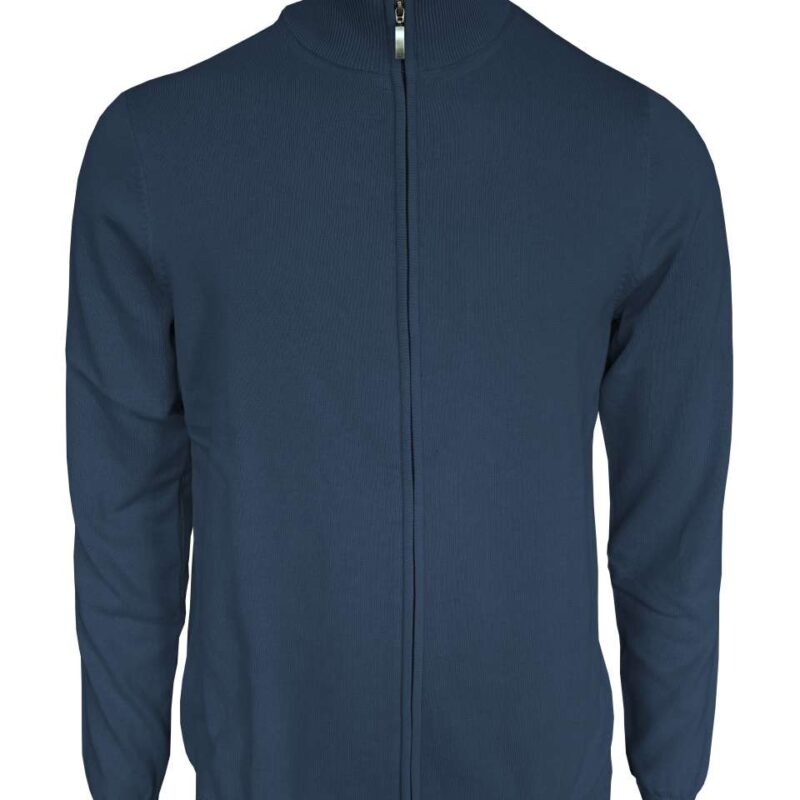 le970-deep_blue-a1 Legend Classics SOL'S MEN CARDIGAN FULL ZIP FINE GAUGE - Deep Blue